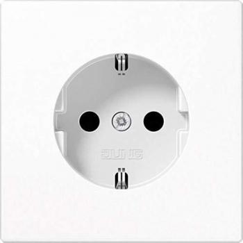 JUNG LS 1520 KI WW Schuko Socket, Alpine White, 16 A 250 V ~, SAFETY+, Duroplast, LS Design