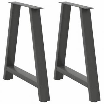 Gambe per Tavolino da Caffè 2 pz Antracite 70x(72-73)cm