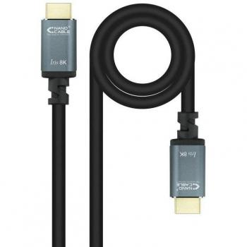 Cavo HD‑MI 10 Metri Nanocable 2.1 Nero