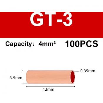 Manguito de Protección Tubo Pequeño + Junta de Cable Cobre Rojo GT