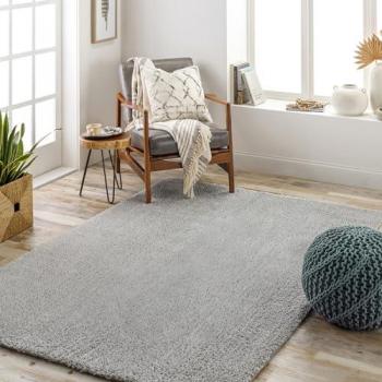 Surya Hochflor-Teppich TRENTO, 31 mm Höhe, grau, 160 x 213 cm