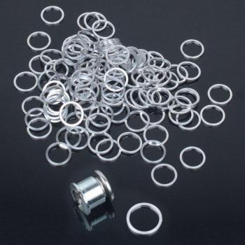 Sistema de placa de cadena MUQZI, tornillos dentales y arandelas ajustables – 20 uds