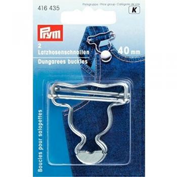 Prym 40mm Silver Overalls Buckles