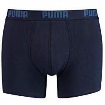 PUMA Basic Boxer Uomo, Marina, Taglia S (Confezione da 2)
