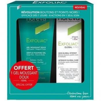 Coffret Noreva Exfoliac Global X-PRO 30ml + Gel Moussant Doux 100ml Offert