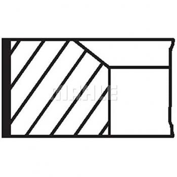 MAHLE Kit Anelli di Pistone 016 02 N2