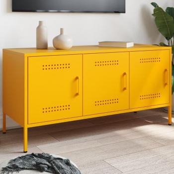VidaXL Steel TV Cabinet Mustard Yellow 100.5x39x50.5 cm