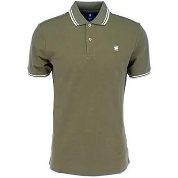 G-STAR RAW Dunda Polo Slim Rayé S/s, Noir