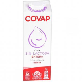 Leche sin lactosa entera Covap 1 litro