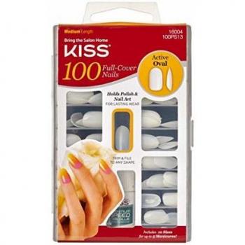 KISS 100 Count Oval Press-On Nails