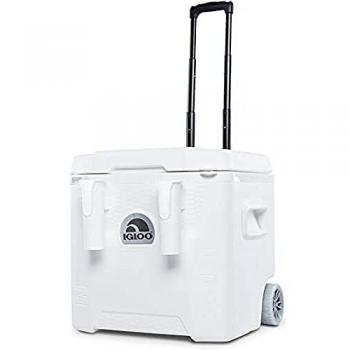 Igloo Quantum 52 Rolling‑Passive – Glacière 49 L, blanche