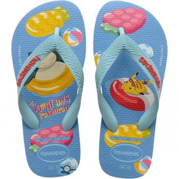 Chinelas Havaianas Pokémon para Niños Blanco/Celeste