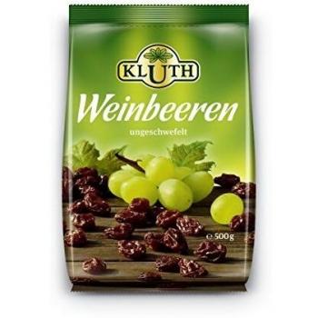 Kluth Weinbeeren 500 g ungeschwefelt, 2er Pack