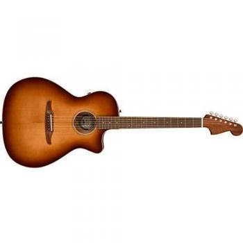 Fender Newporter Classic Acoustic Electric Guitar, Aged Cherry Burst