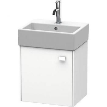 Duravit Brioso Waschtischunterbau 434x339mm, Basalt Matt, Tür rechts, Griff Chrom
