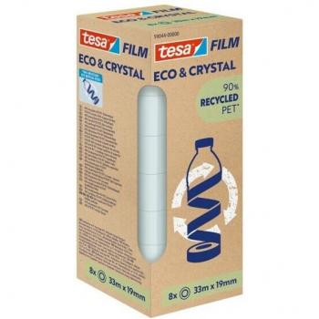 Tesa Recycled Crystal PET Plakband 19×33 m