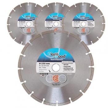 Pack de 3 disques diamant 230 × Al 22,23 × Ht 7 mm – matériaux de construction