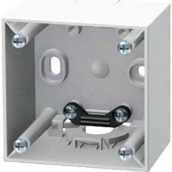 Berker Integro‑Aufbaugehäuse 911512519 – Flansch & Klammer, weiß polar