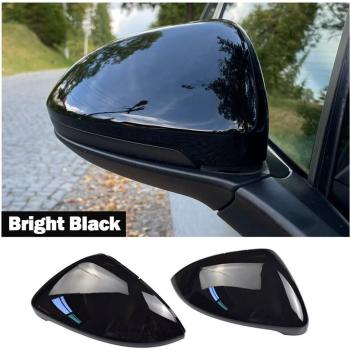 Tapas brillantes de espejo lateral para VW Golf 7 MK7 7.5 GTD R GTI Touran L E-GOLF