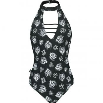 Gothicana Black Blood Neckholder Swim