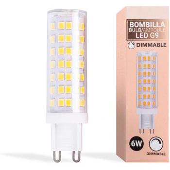 Bianco Caldo Lampadina LED G9 Tubolare 6W 220-240V AC Dimmerabile Barcelona