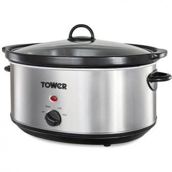Tower Stainless Steel Slow Cooker 6.5L