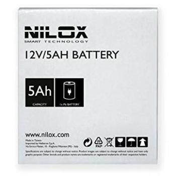 Nilox 17NXBA5A00001 Batteria di Ricambio VRLA per UPS, 12V 5Ah, Bianco