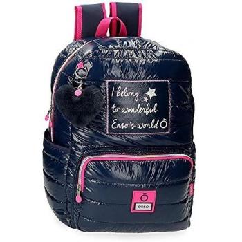 Youth 20L Unisex Backpack by Enso (Navy/Fuchsia)