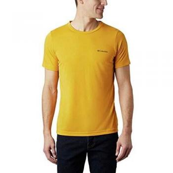 Columbia Maxtrail Männer Shortsleeve Shirt, gold glänzend, L