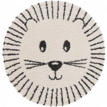 Petit Roi des Animaux – Tapis Enfant, 120 × 3 × 120 cm