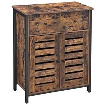 VASAGLE Rustic Brown Floor Cabinet