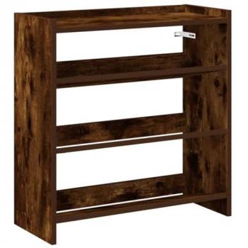 Zapatero funcional de mueble contrachapado roble Sonoma, 60×25×62 cm