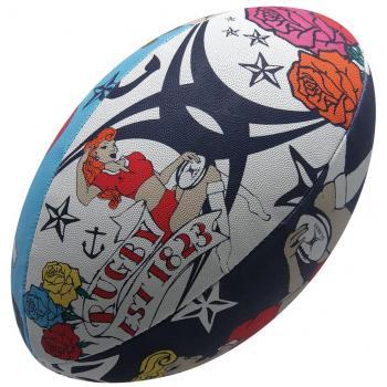 Pulse 5 – Gilbert Men's Random Tattoo Rugby Ball