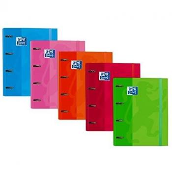 Carpeta de 4 Anillas Formato A4+ con Recambio Cuadriculado 5x5mm y 4 Taladros