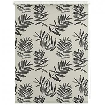 Seitenzugrollo LICHTBLICK ORIGINAL Rollo Klemmfix, ohne Bohren, Verdunkelung, Black Watercolor Branches 90 cm