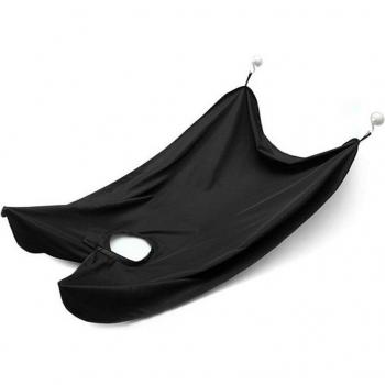 Black Waterproof Beard Apron with Trimmer Holder