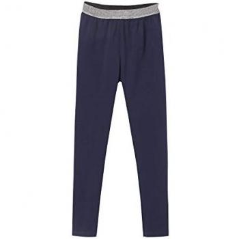 Legging Marine Grise VertbauDet – Fille, Ceinture Irisée