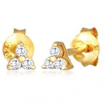 Orecchini Triangolo Trinity Elli – Zircopoli Cubici, Argento 925