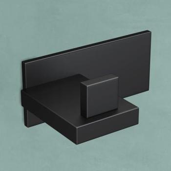 Porte-manteau mural noir en acier inoxydable – Mai & Mai