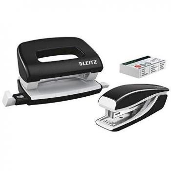 Leitz WOW NeXXt Mini Stapler and Hole Punch Set