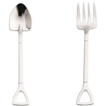 1PCS Rose Gold Stainless Steel Fruit Fork