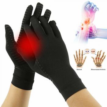 Guantes táctiles de cobre para artritis y túnel carpiano