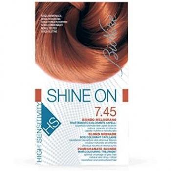 Shine On HS Trattamento Colorante Capelli Biondo Melograno 7.45 Bionike