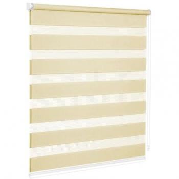 Moustiquaire enroulable murale, modèle sans trous, 150 cm × 180 cm, beige
