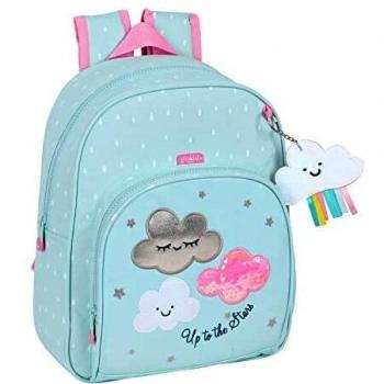 Glow Lab Mochila Escolar Nube Azul claro