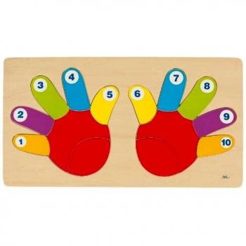 Puzzle contabile Le Mani in legno