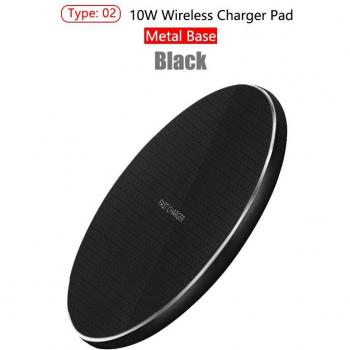 Fast Charging Qi Wireless Charger Pad 10W for Samsung S20 S10 Note 10+ iPhone 11 Pro Xs Max X 8 Plus