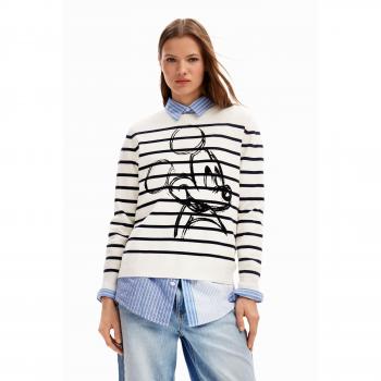 Pull femme Desigual My Mickey rayé