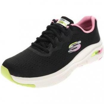 Skechers Infinity Cool Damen Sneaker schwarz/rosa/gelb 37