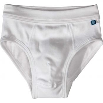 Jungen Unterhose Sanetta Slip M. Label FR 301100 – 164 cm, weiß, 10 Stück